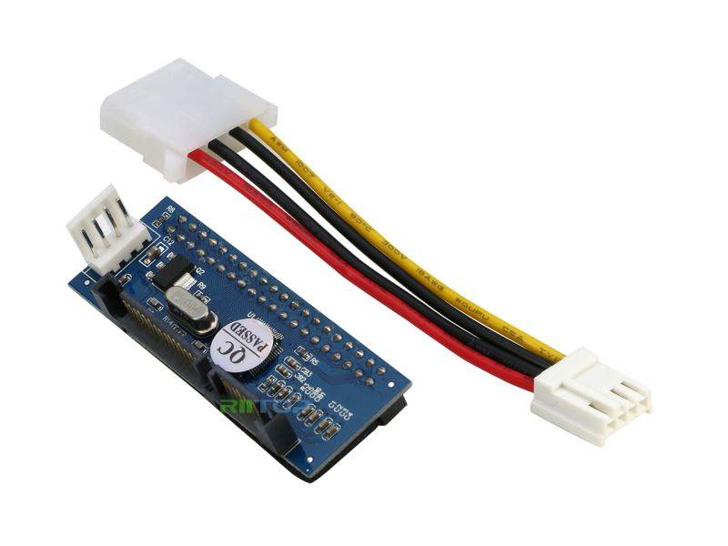 RIITOP 2Pack IDE2SATA IDE to SATA, 3.5" IDE HDD Hard Drive to SATA Converter Adapter 40 pin IDE PATA to 7+15 pin 22 pin SATA Adaptor for 3.5 inch IDE HDD Hard Drive