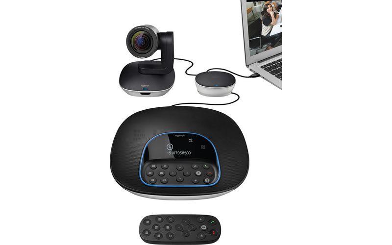 Logitech Conference Cam BCC950 Video Conference Webcam, HD 1080p Camera with Built-In Speakerphone