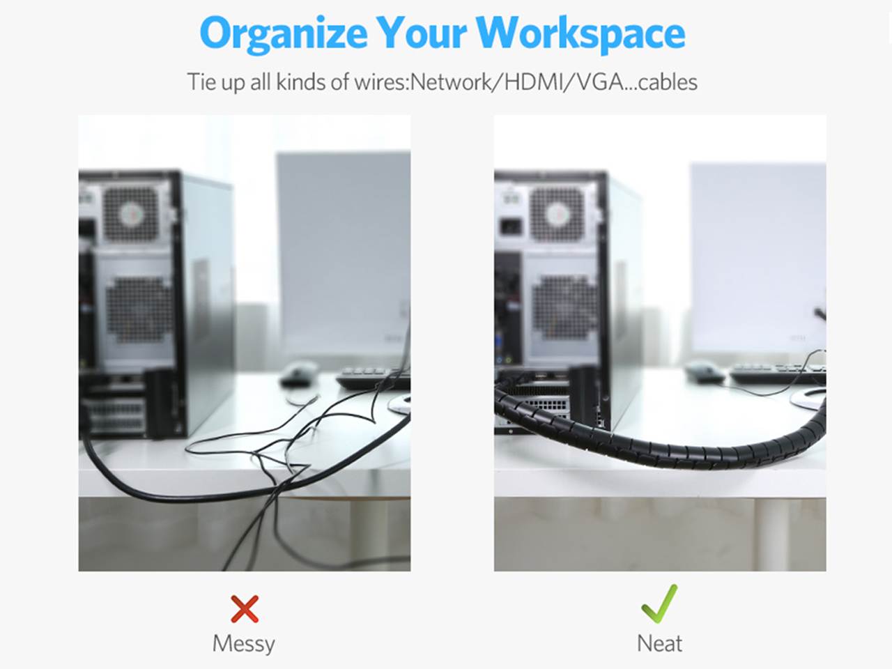 RAIDMAX Cable Comb For 3 to 3.4mm(0.11-0.13inch) Cables Translucent
