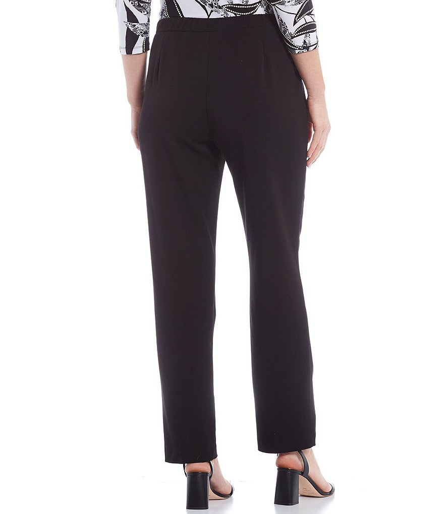 Allison Daley City Stretch Straight Leg Pull-On Pants
