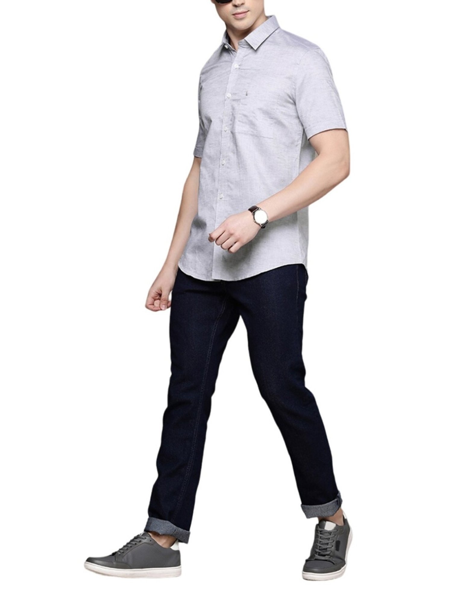 Simon Carter London Grey Slim Fit Shirt