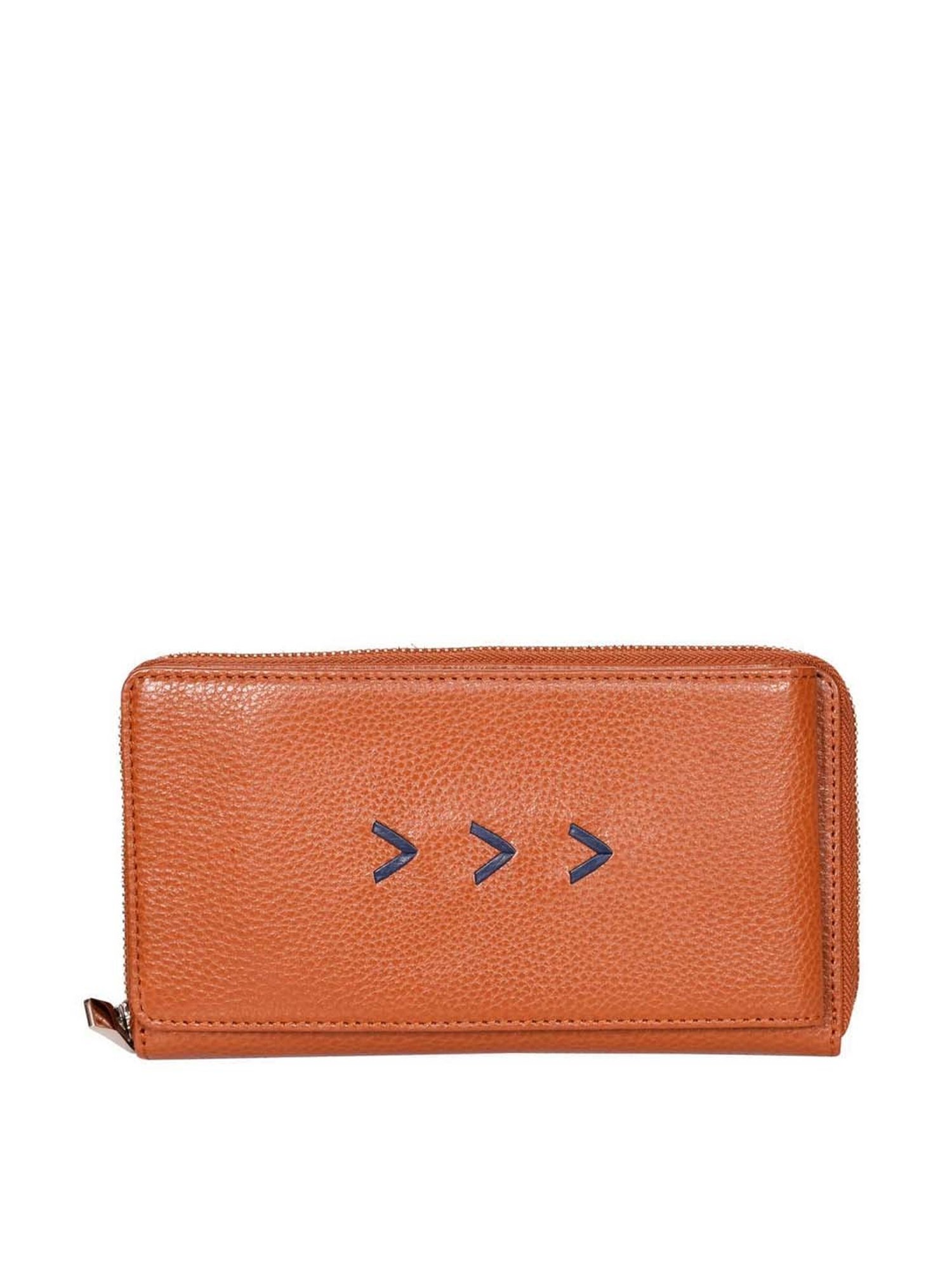 SASSORA Brown Textured Mobile Pouch