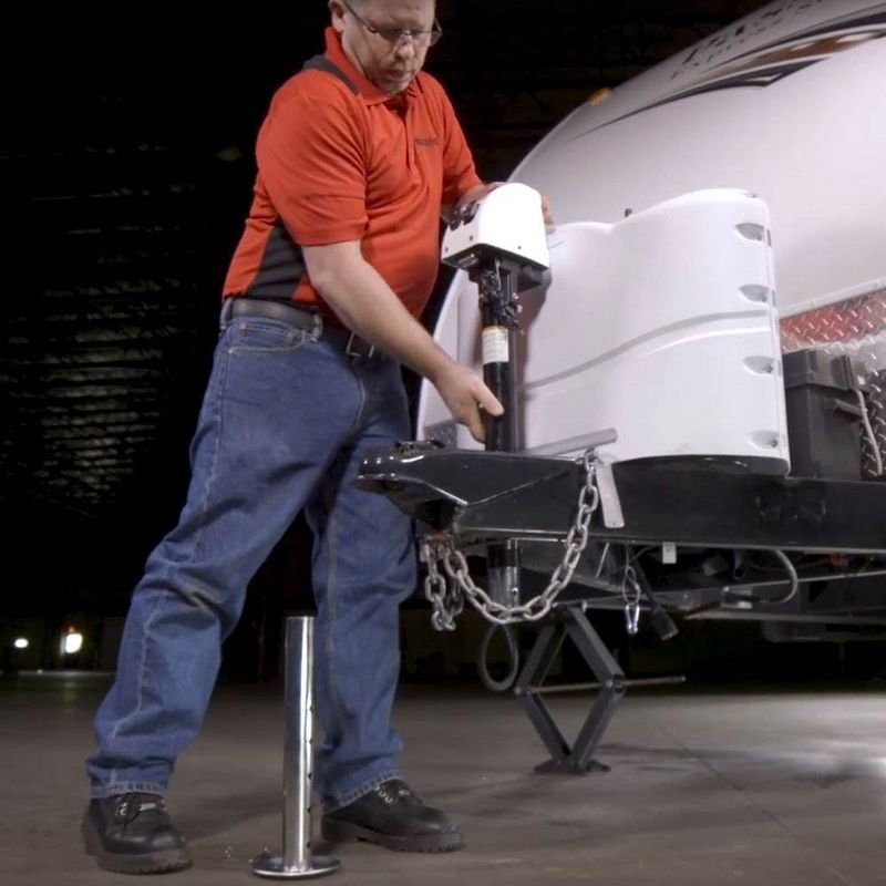 Fulton Bulldog Powered Drive Tongue 3500 Lb Lift Capacity A Frame Trailer Jack