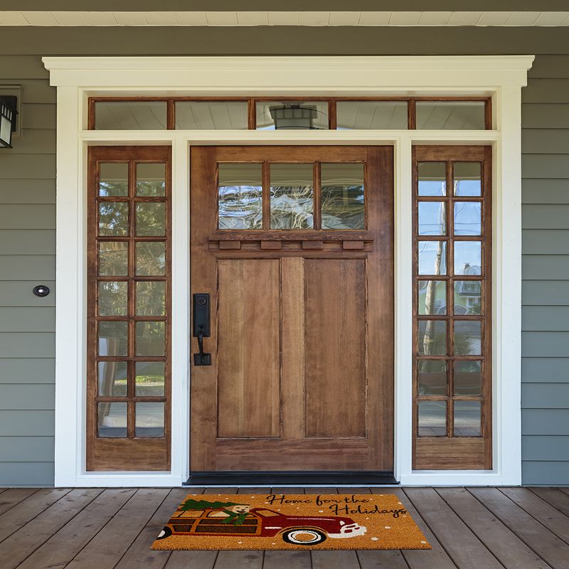 Farmhouse Living Home for the Holidays Coir Doormat - 18" x 30" - Elrene Home Fashions