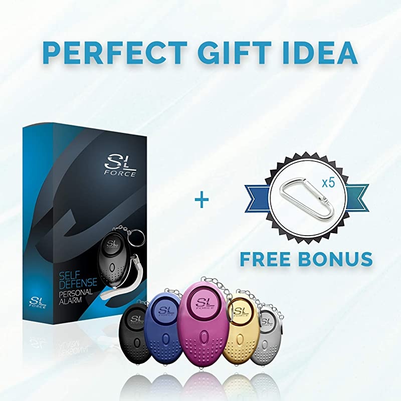 Personal Alarm Siren Song 130dB Safesound Personal Alarms for Women Keychain with LED Light Emergency Self Defense for Kids amp Elderly Security Sound Whistle Safety Siren Multicolor