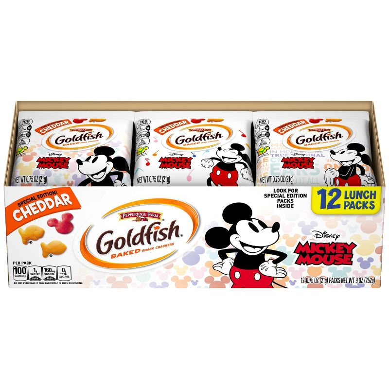 Pepperidge Farm Goldfish Mickey Mouse Cheddar - 9oz/12ct