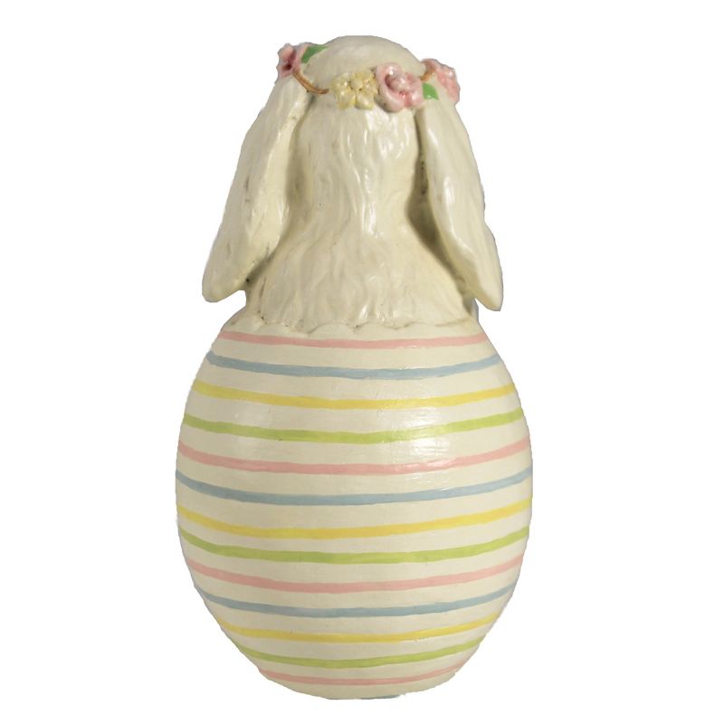 Easter 6.5" Primrose Bunny In Egg Floppy Ears Pastel  -  Decorative Figurines