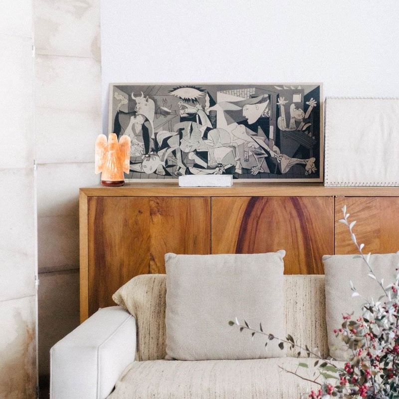 Salacia Himalayan Carved Angel-Shaped Salt Lamp Light with Dimmer, Pink