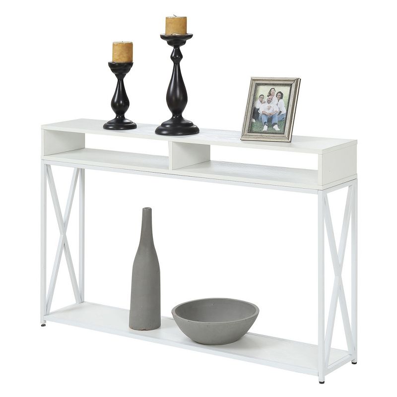 Tucson Deluxe 2 Tier Console Table White - Breighton Home