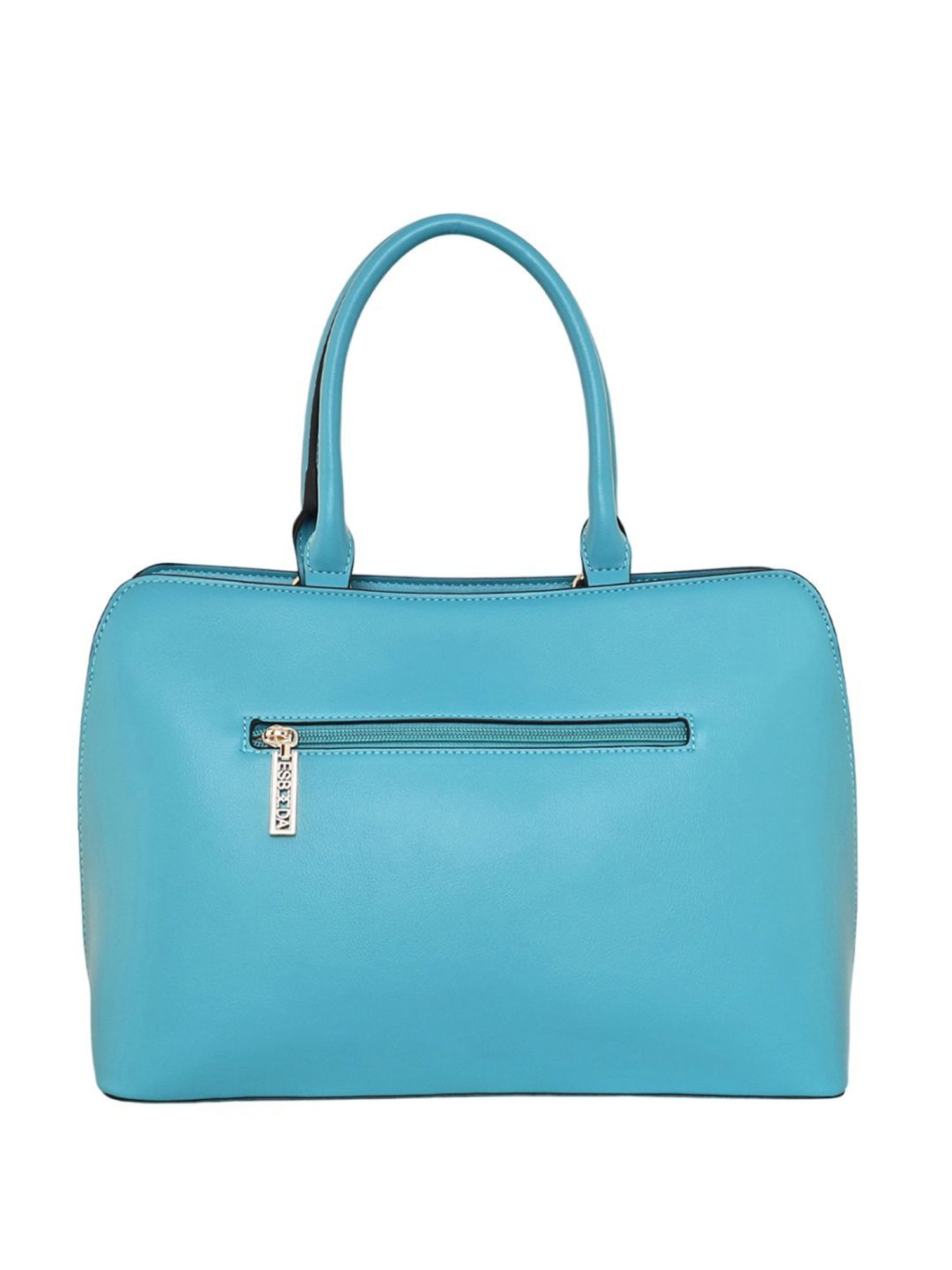 Esbeda Blue PU Solid Handbag