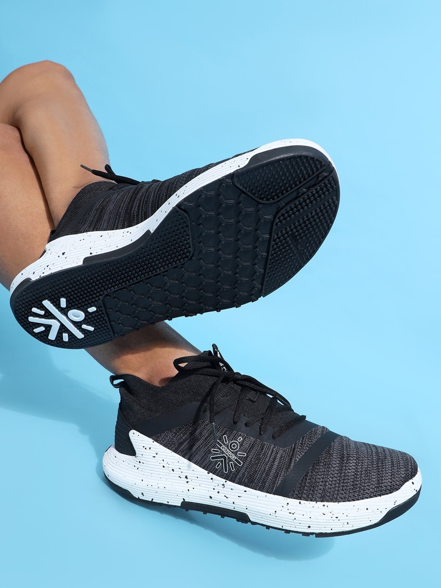 Cultsport Men's Pro-Train Black Running Shoes