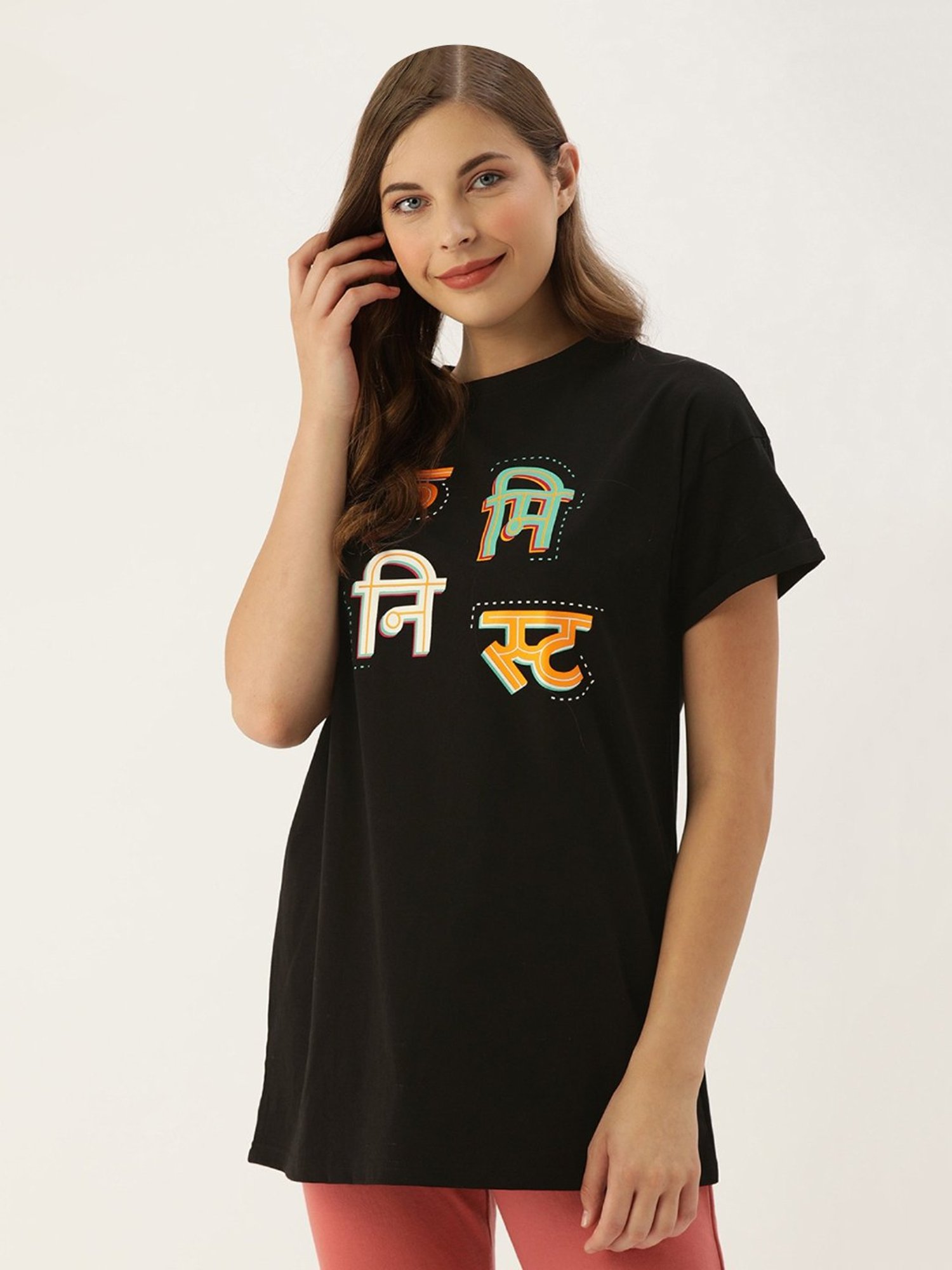 Clt.s Black Printed T-Shirt