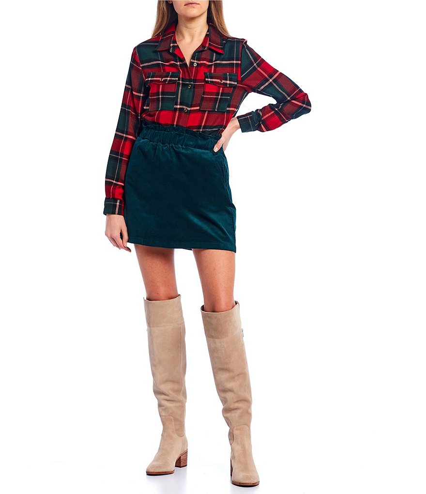 June & Hudson Frisco Denim Mini Skirt