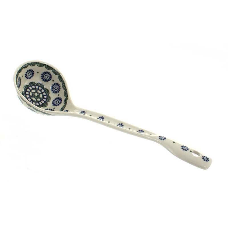 Blue Rose Polish Pottery Maia Soup Ladle