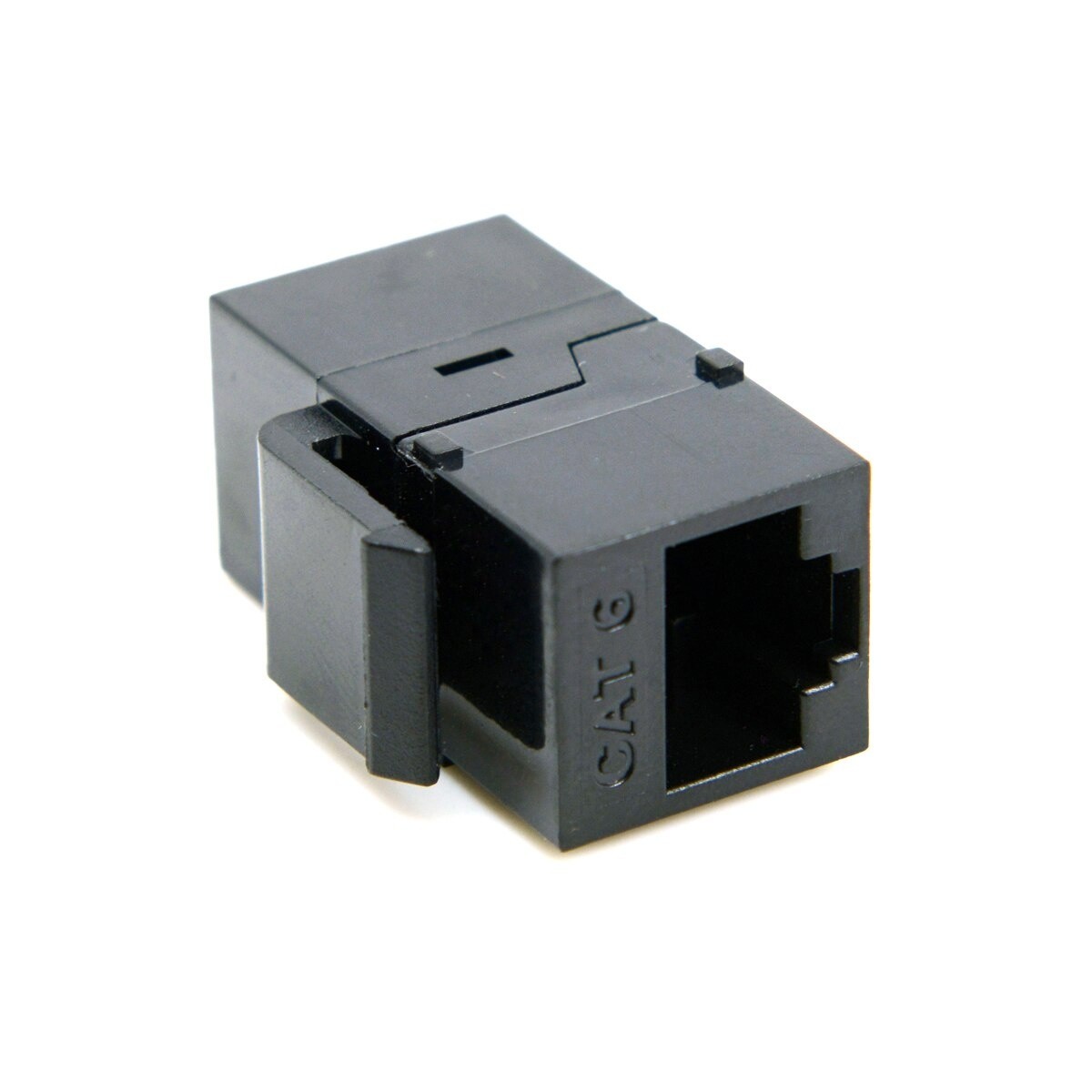 UTP CAT6 Keystone Coupler RJ45 Female to Female UTP CAT6 Keystone inline Coupler Black