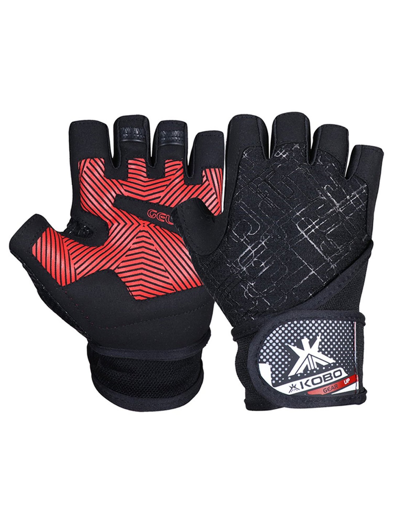 Kobo Weight Lifting Gym Gloves (Black) Size - S