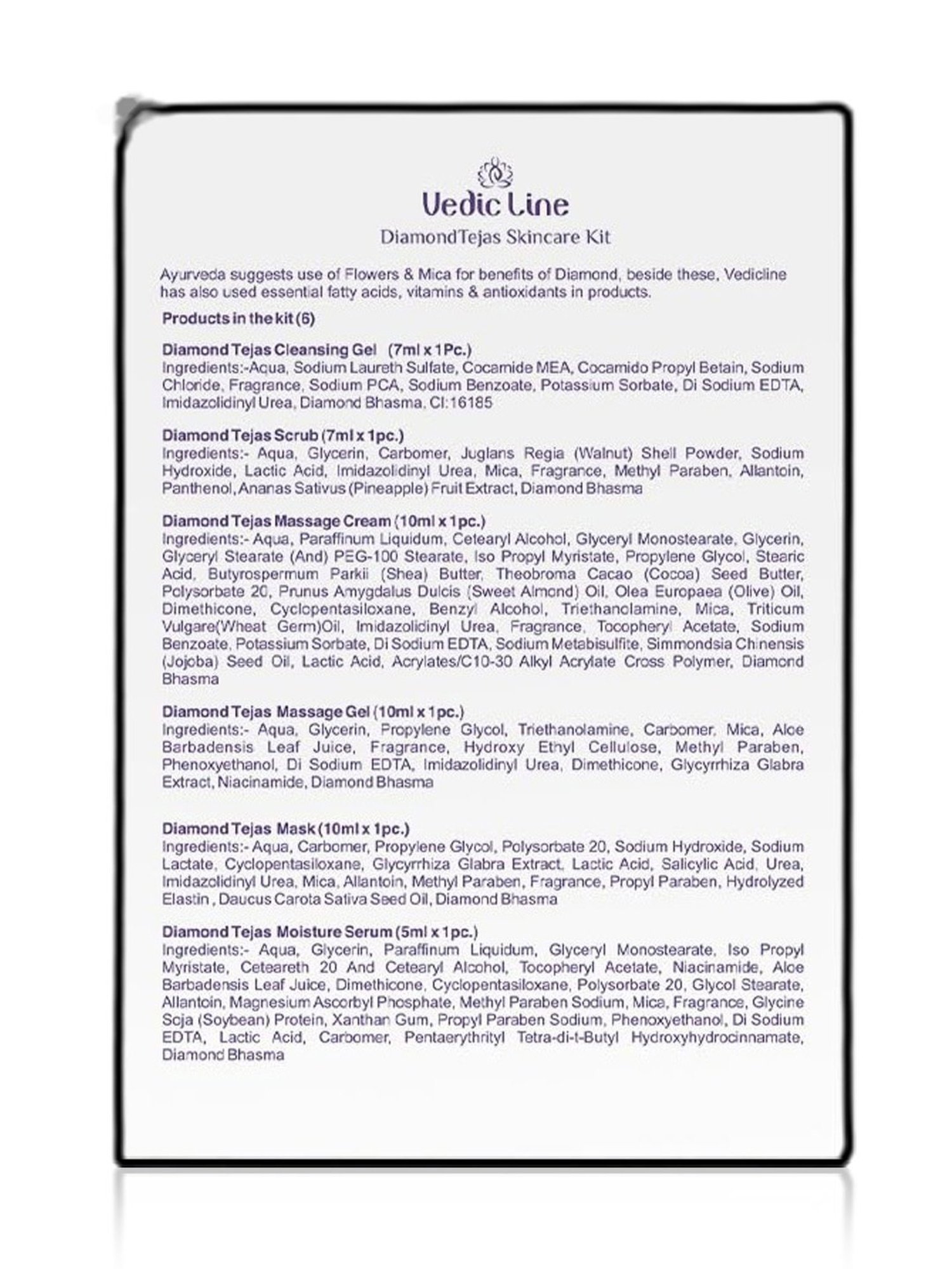 VEDIC LINE Diamond Tejas Facial Kit