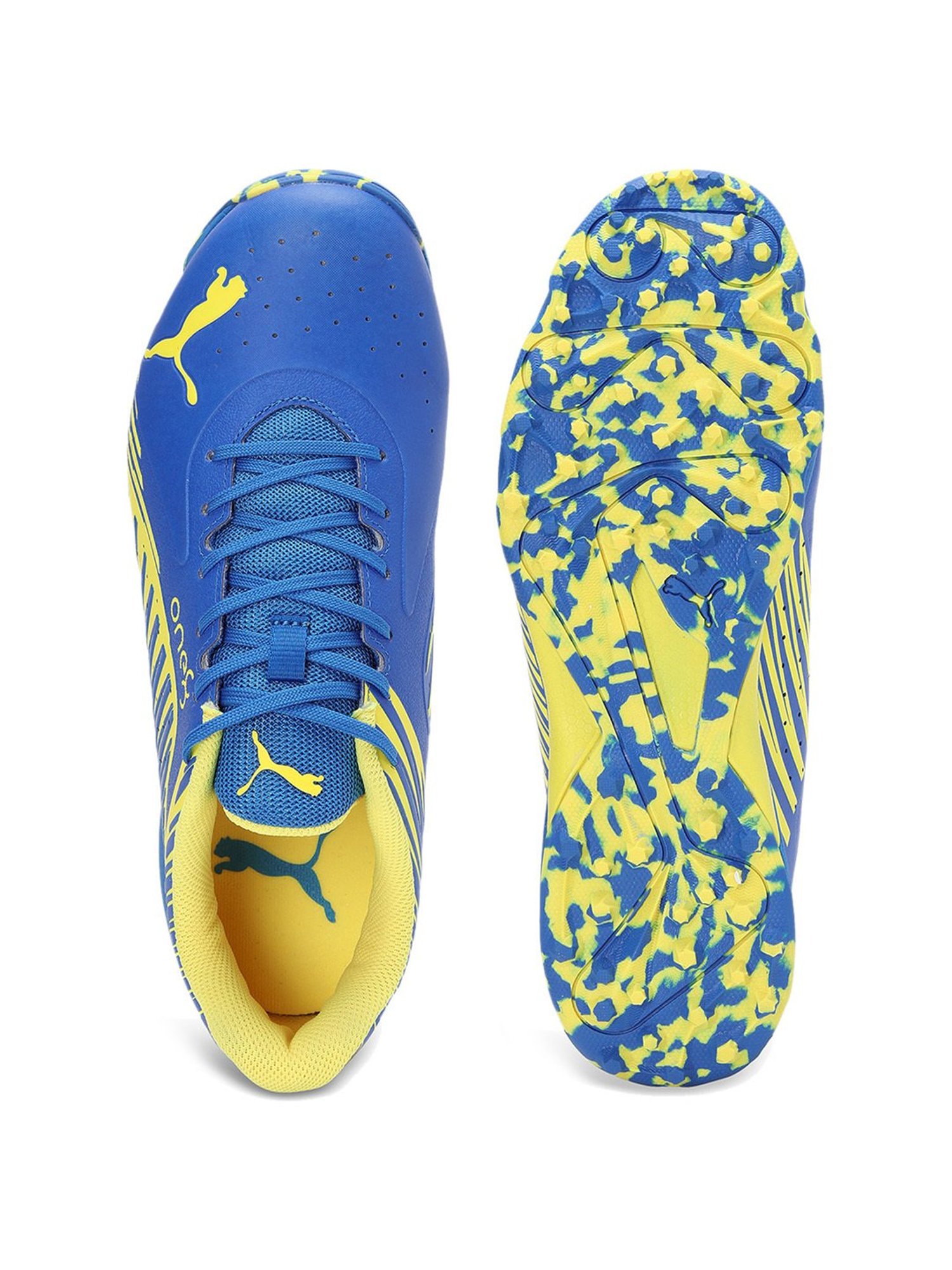 Nivia Men's Track and field-100 Orange Cricket Shoes