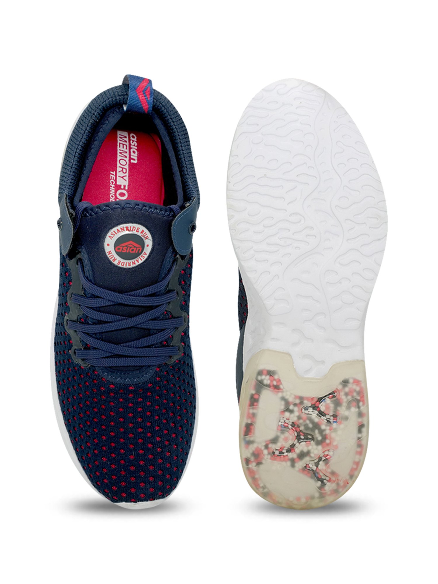 Asian Men's Blue Running Shoes