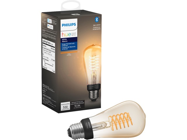 Philips Hue 551788 1-pack ST19 E26 Filament Edison Bulb