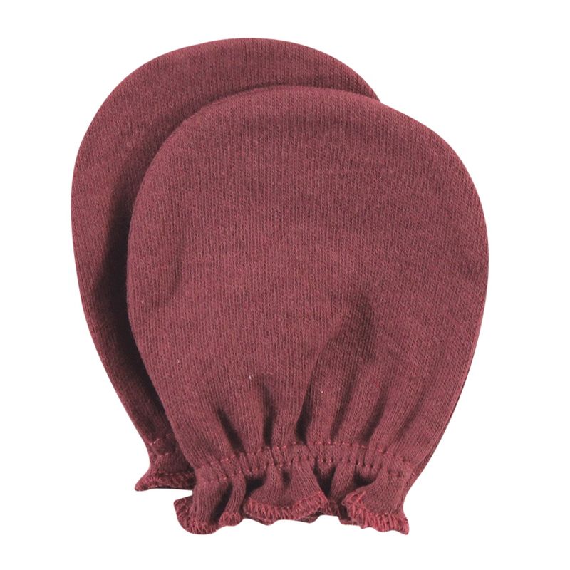 Luvable Friends Baby Cotton Scratch Mittens 4pk, Owl, One Size