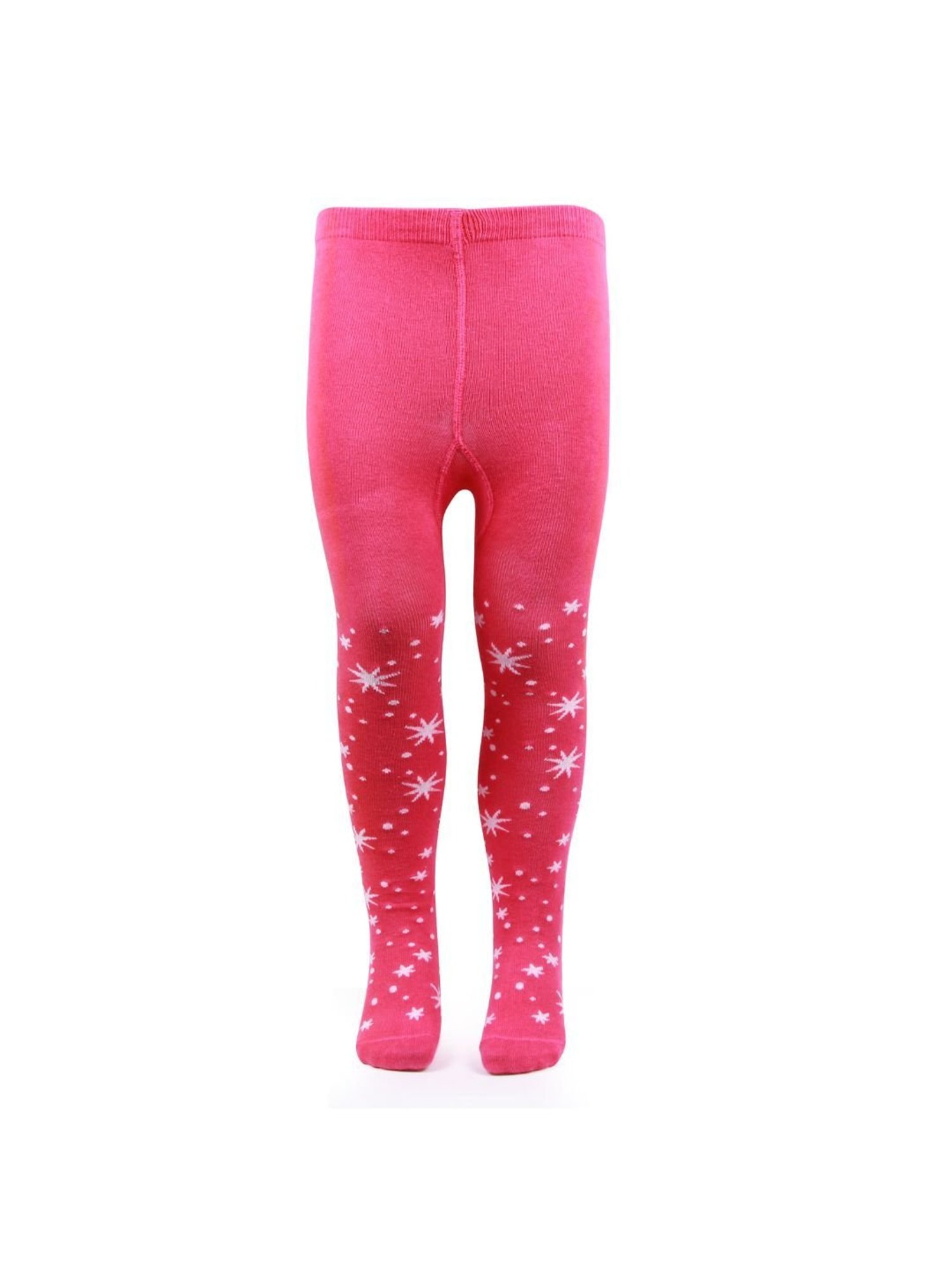 Bonjour Girls Pink Printed Tights
