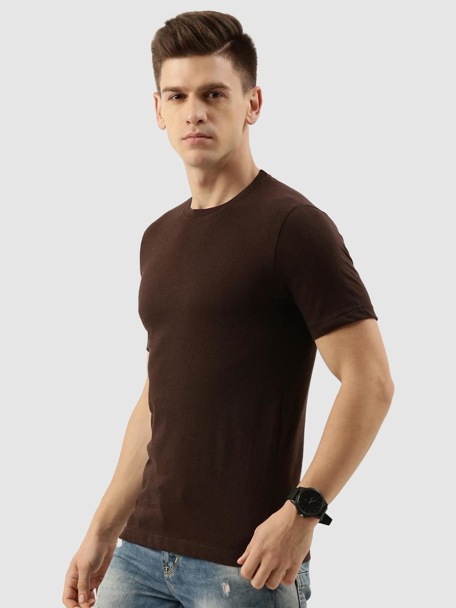 Bene Kleed Brown Regular Fit T-Shirt