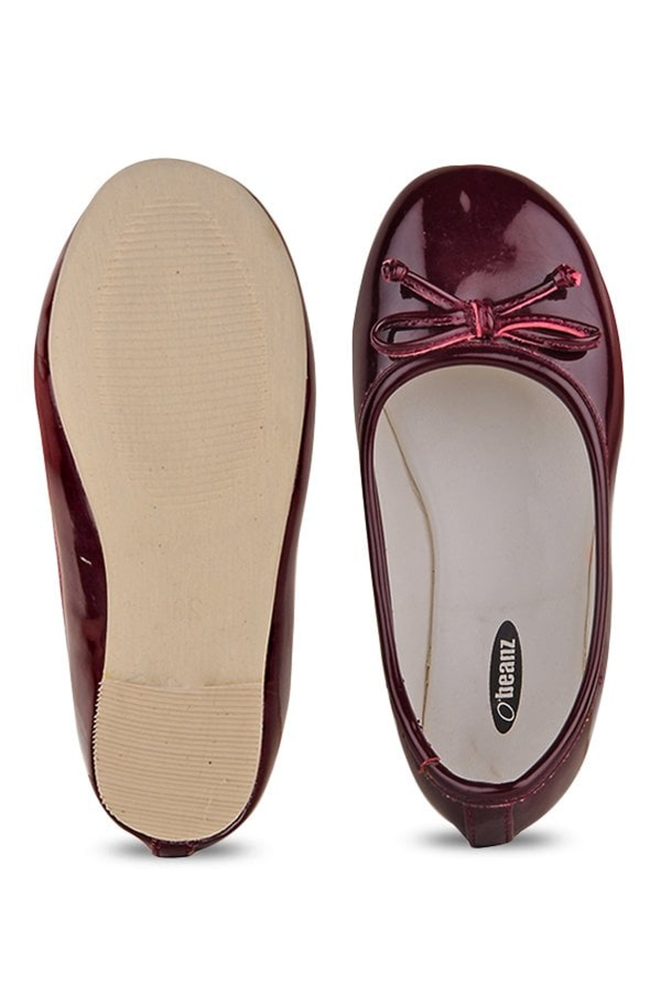 Beanz Kids Helena Wine Flat Ballets