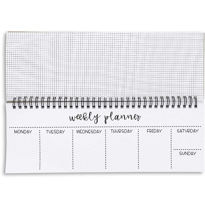 2021-22 Academic Planner 8.5" x 11" Flexible Cover Weekly/Monthly Wirebound Rose - The Home Edit