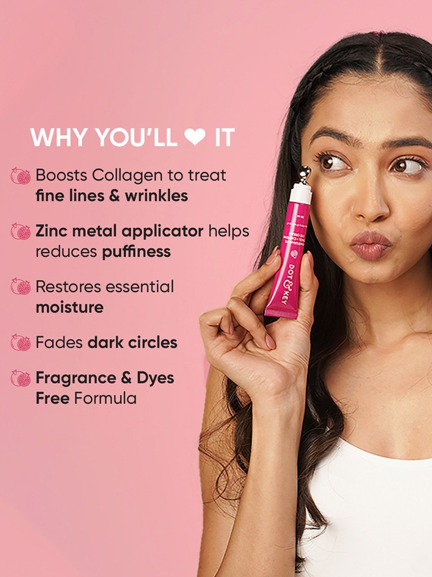 Dot & Key Pomegranate Retinol + Caffeine Eye Cream - 20 ml