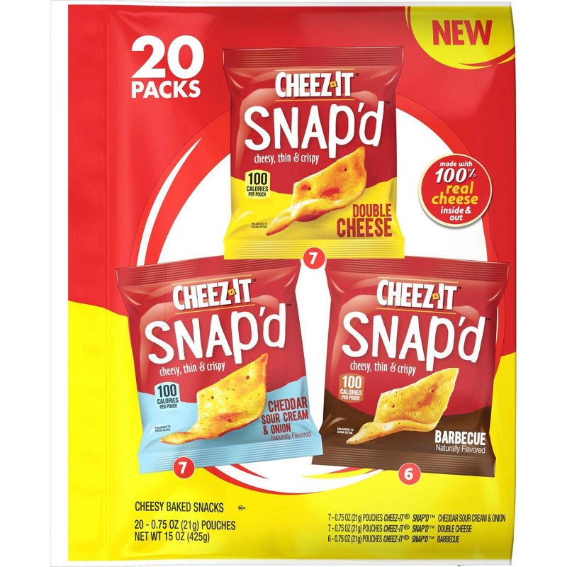 Cheez-It SNAP'D  Variety Pack - 15oz/20ct