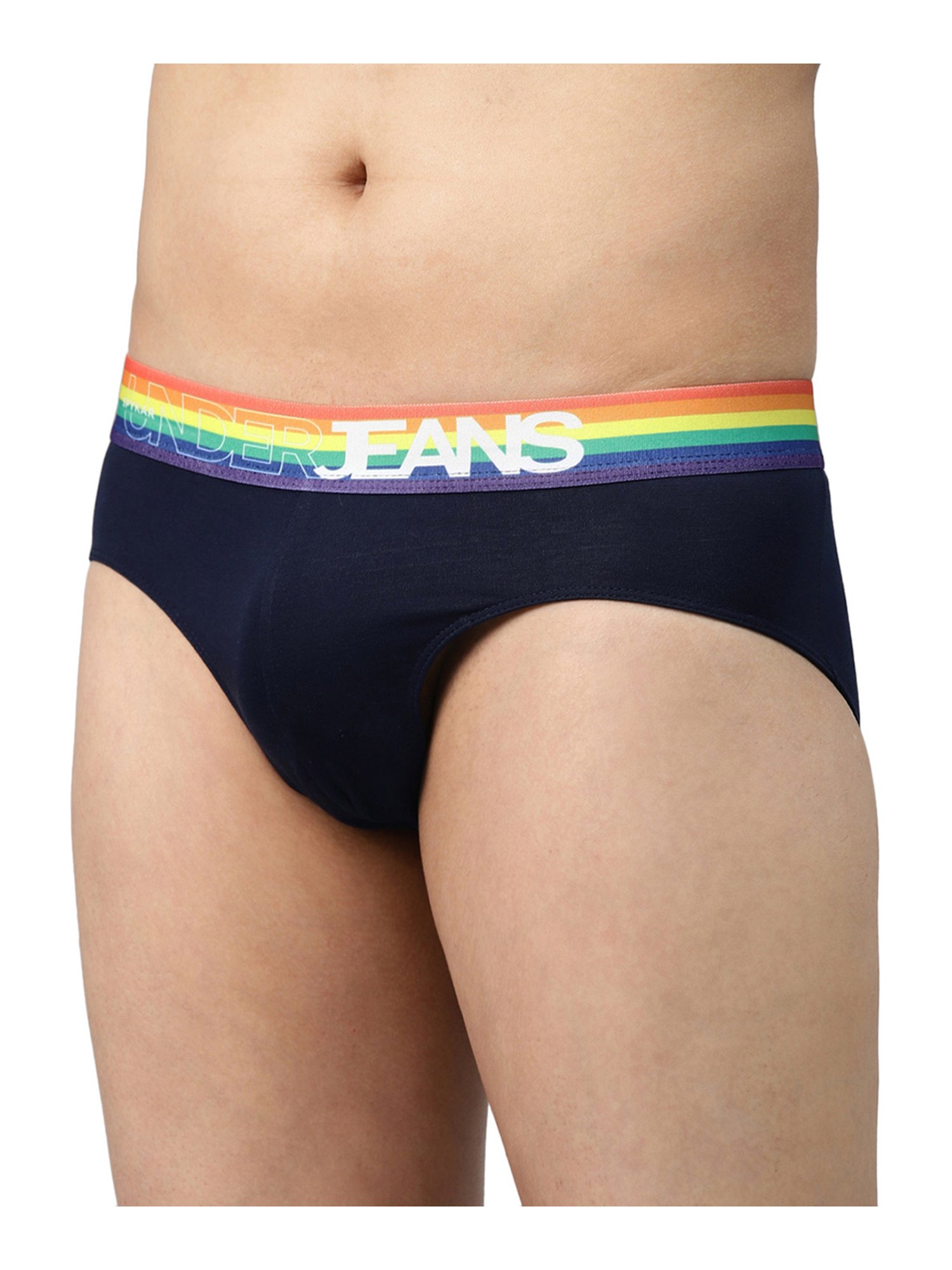 UnderJeans by Spykar Navy Briefs - Pack of 2