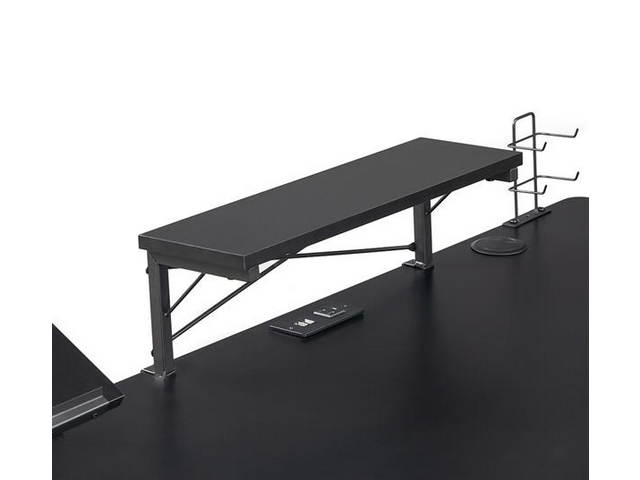 Gaming Desk Table 47" , E-Sports Computer Desk, Gaming Workstation Desk, PC Stand Shelf Keyboard stand Power Strip with USB Cup Holder & Headphone Hook Home Office Desk Gamer Desk , Black,GT02