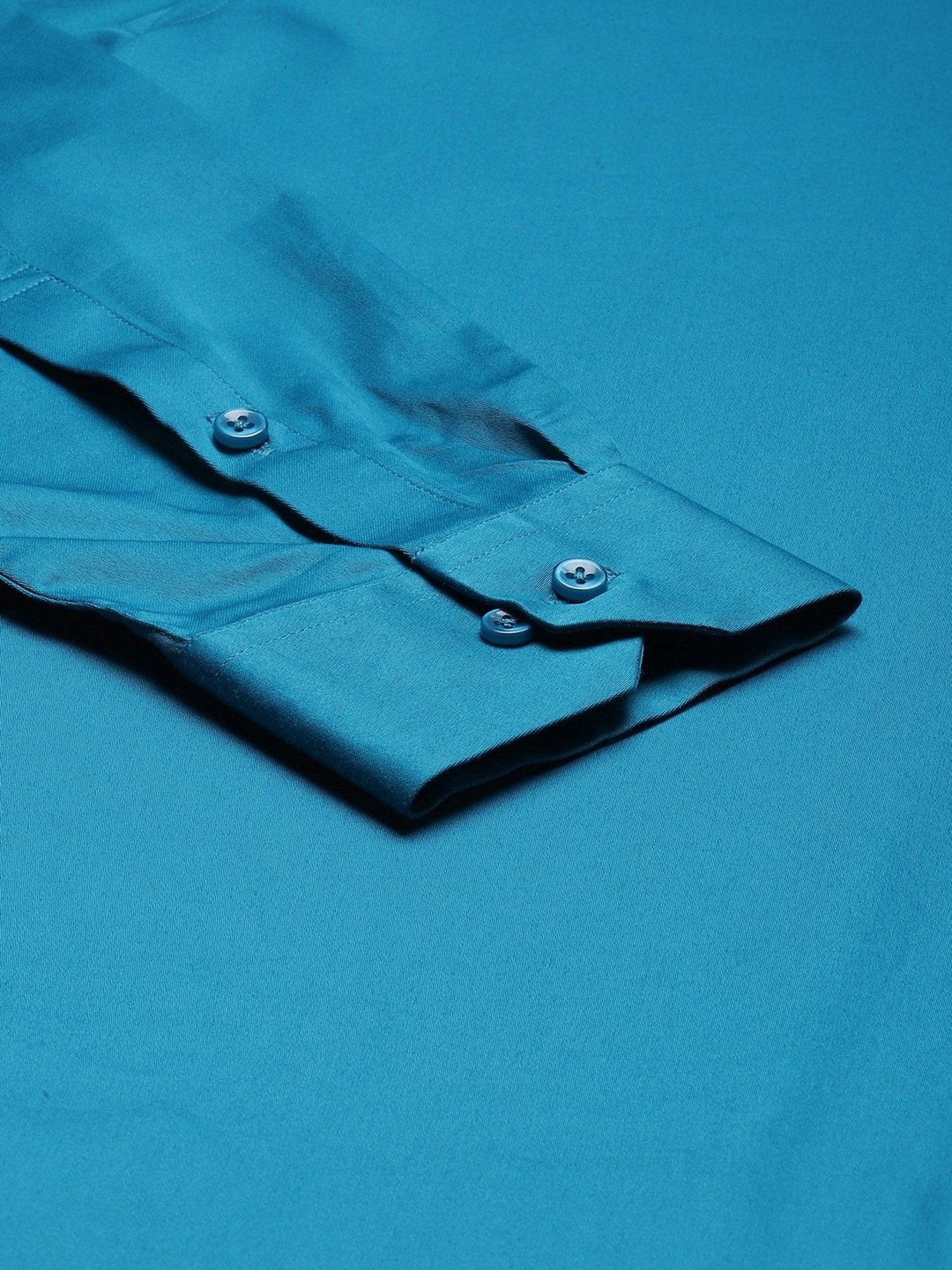 ManQ Blue Slim Fit Shirt