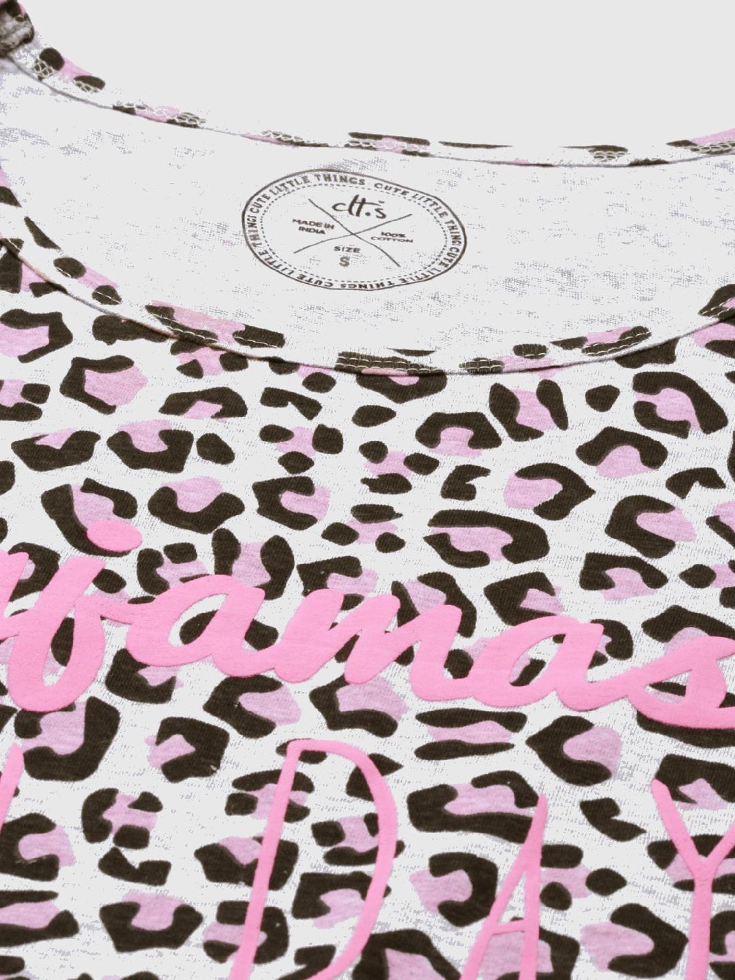 Clt.s Grey Animal Print Pajama Set