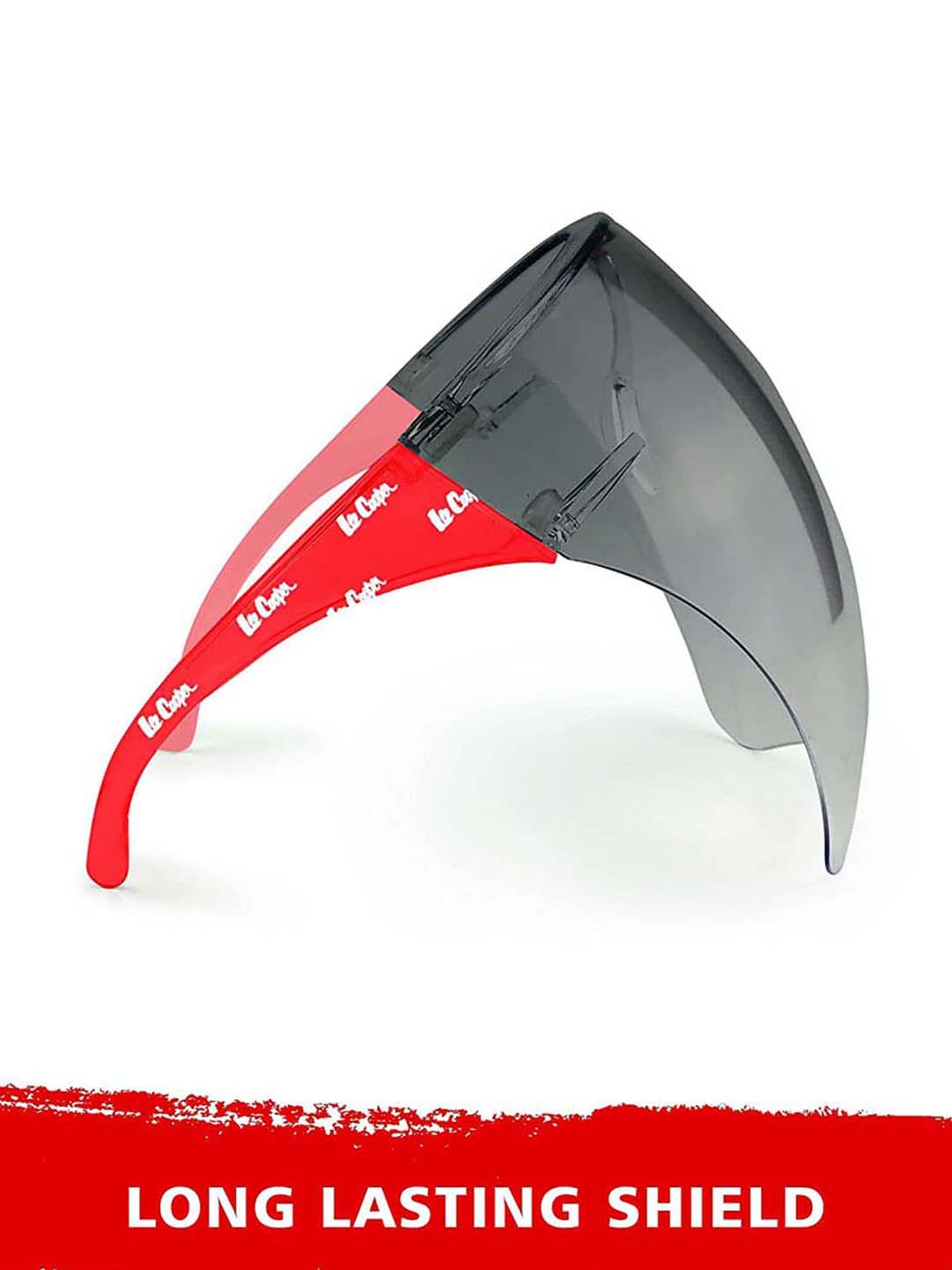 Lee Cooper Grey Goggle-Style Face Shield with 18 Degree Safety Coverage