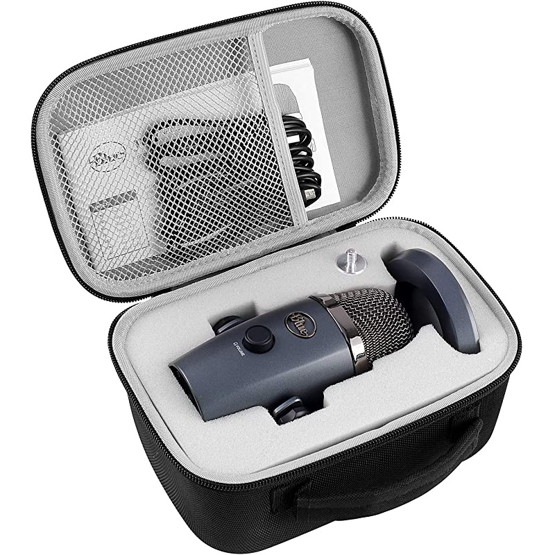 Case Compatible with Blue Yeti Nano Premium USB Mic Carrying Storage Holder Fits for Cables and Other AccessoriesBox Only