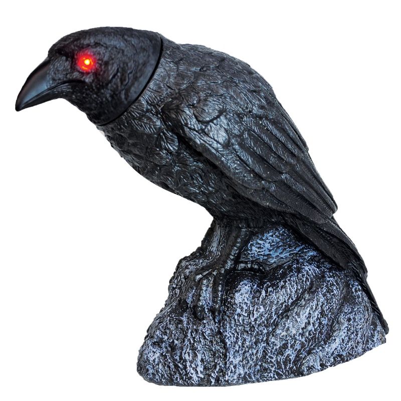 17" Halloween Raven Head Turning with Sound