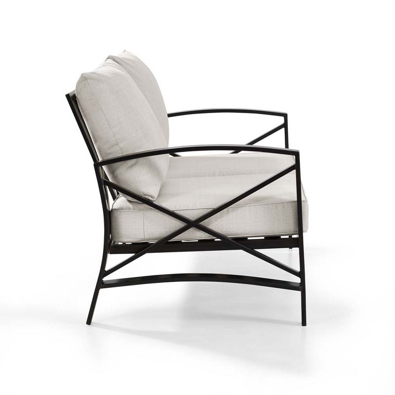 Tahoe Outdoor Three-Seater Sofa - Brown Wicker - Serta