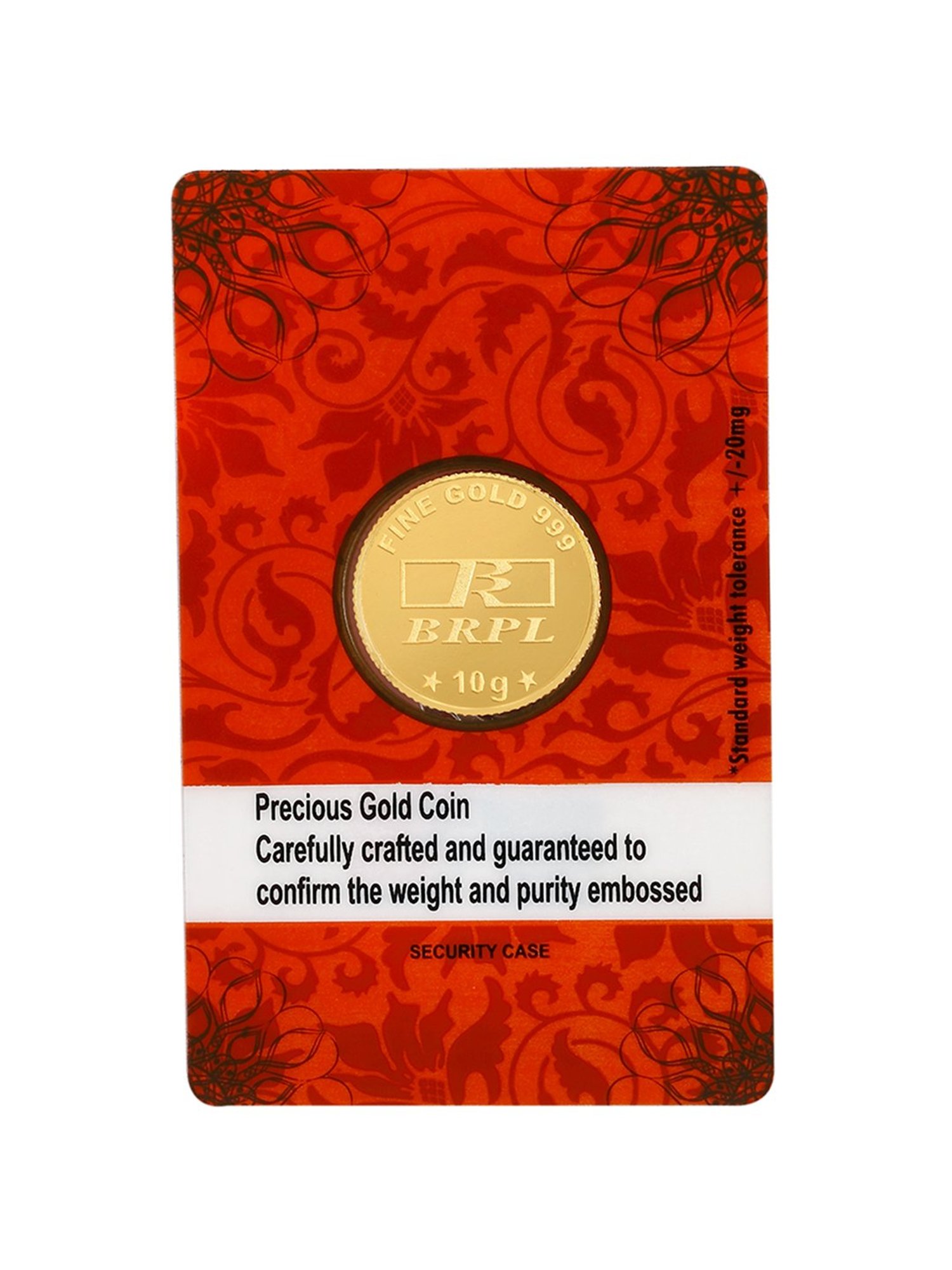 Bangalore Refinery Lord Ganesha 24k (999) 10gm Gold Coin