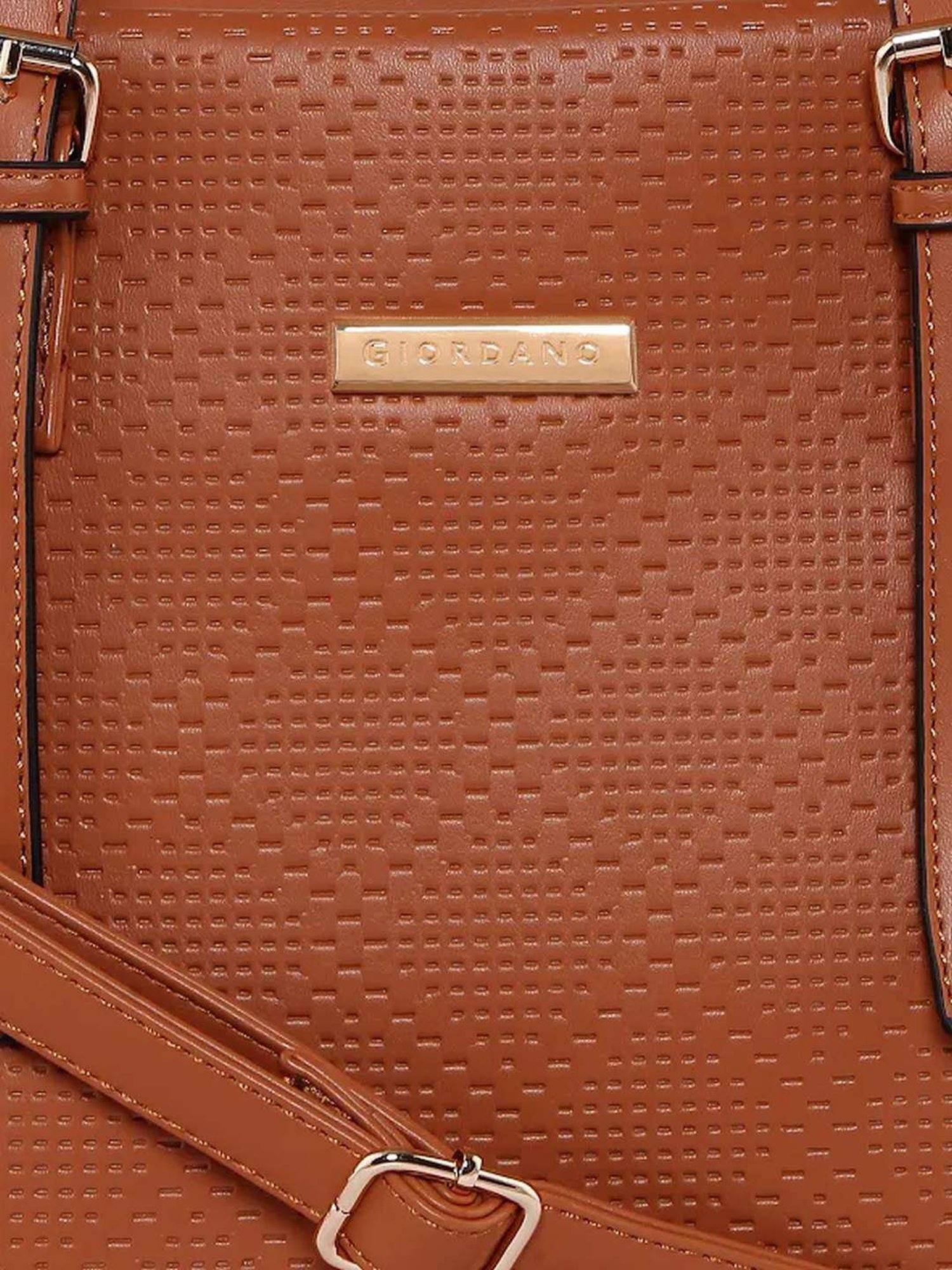 Giordano Blossoms 2020 Brown Textured Medium Shoulder Handbag