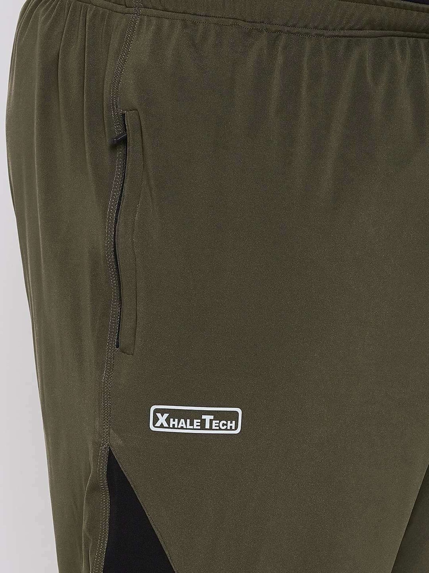 Bigbanana Olive Regular Fit Printed Trackpants