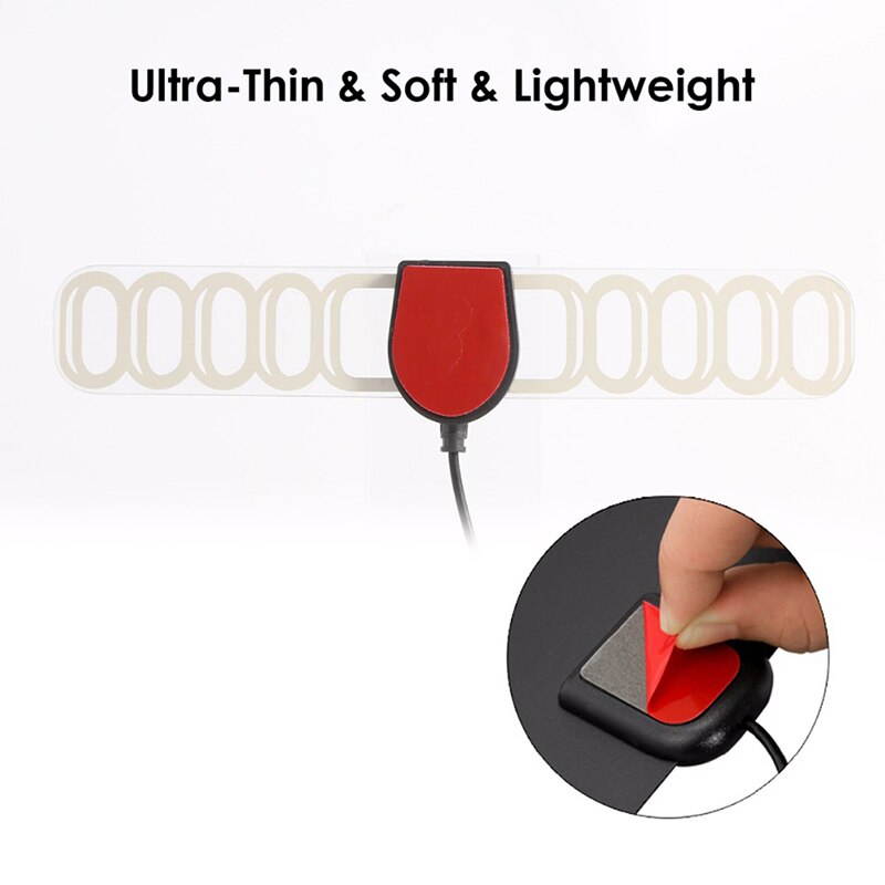 JETTING 20dB Indoor HD Digital Amplifier TV Antenna 25 Miles Range DVB-T/T2  TV Indoor Antenna DVB-T2 for Satellite Receive