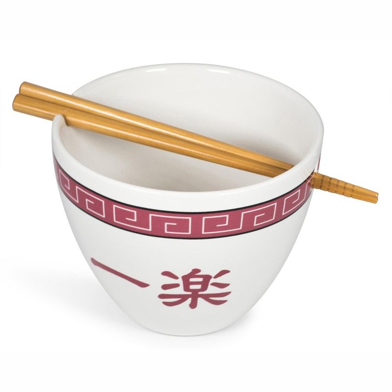 Just Funky Naruto Japanese Dinnerware Set | 16-Ounce Ramen Bowl and Chopsticks Set