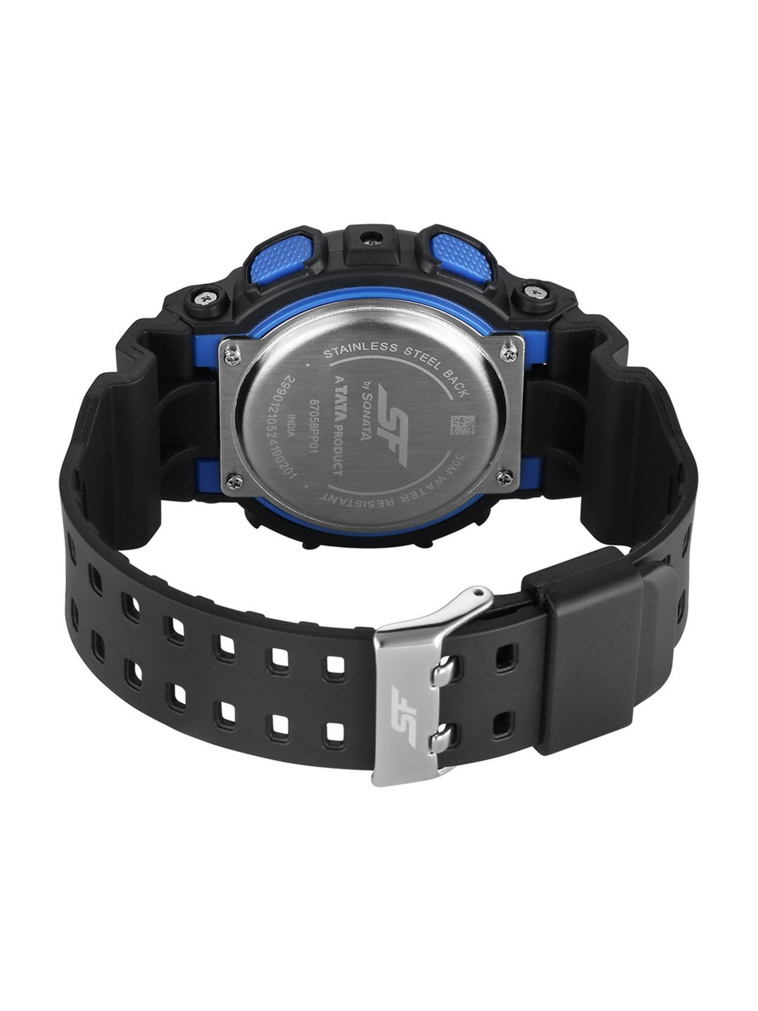 Sonata Fiber 87058PP01 SF Vigour Analog-Digital Unisex Watch