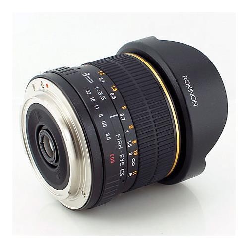 Rokinon FE8MC 8mm f/3.5 Aspherical Fisheye Lens for Canon DSLR Cameras Black