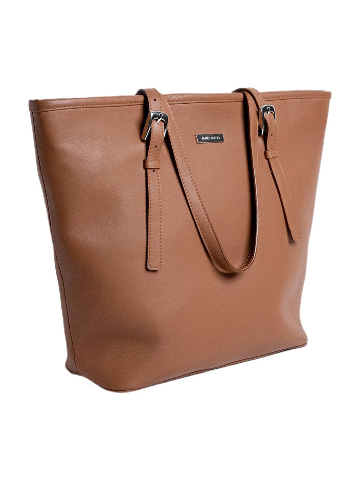 James Aston Wanderers Brown Medium Leather Tote Bag