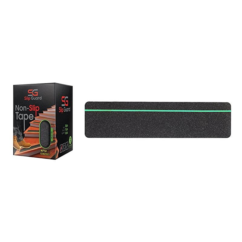 NonStair Tape Indoor Outdoor Waterproof Safety Steps 6 x 24 80 Grit White 12 Pack