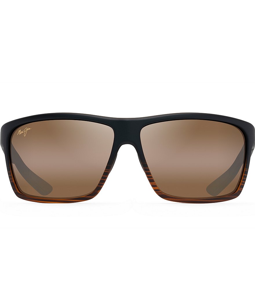 Maui Jim Alenuihaha PolarizedPlus2&reg; Wrap 64mm Sunglasses