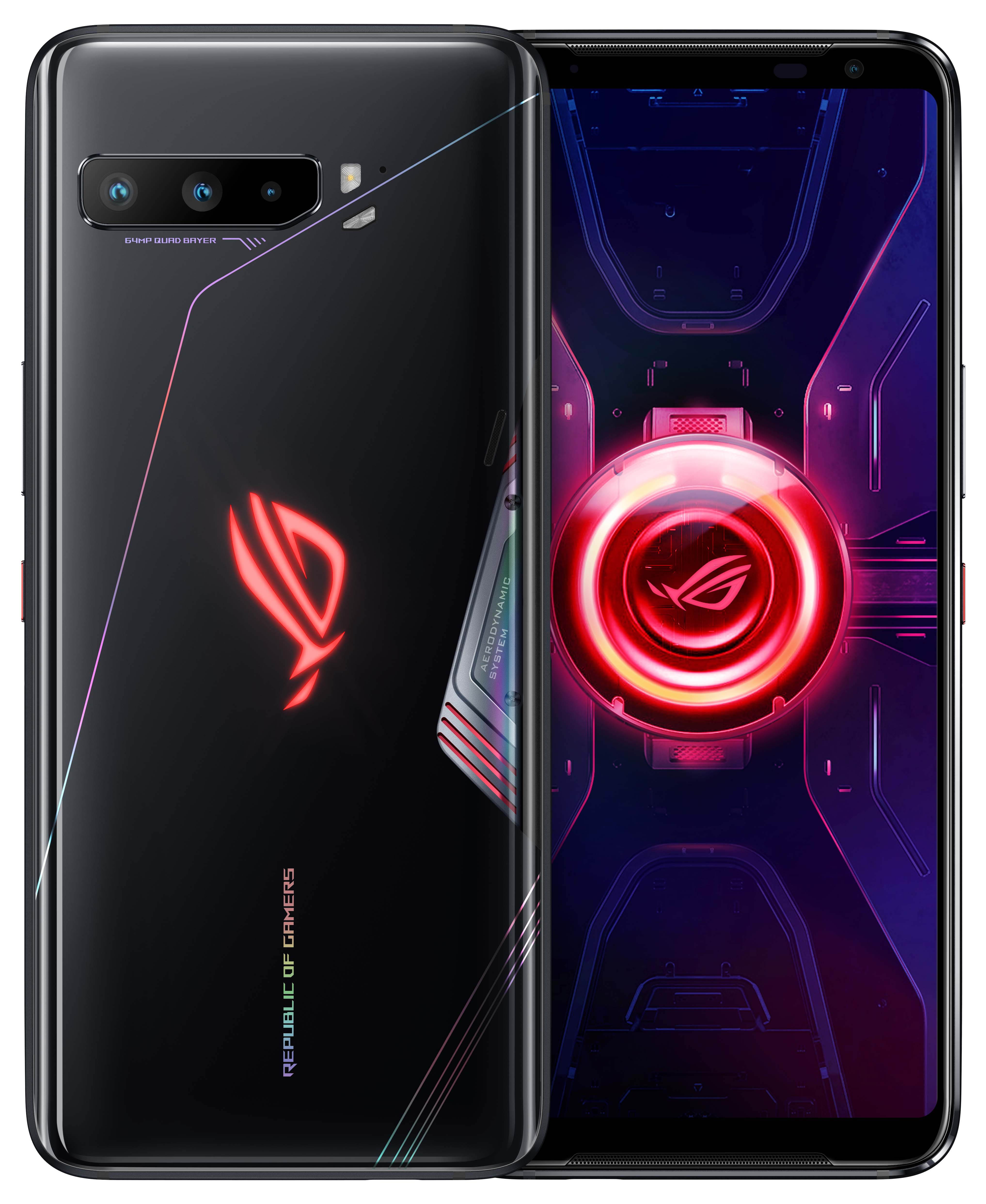 Original Global Rom Vesion ASUS ROG Phone 3 5G Snapdragon 865+ Game Phone RAM12GB/16GB ROM 128GB/256GB/512GB Dual Sim (GSM Only | No CDMA) Unlocked - Black
